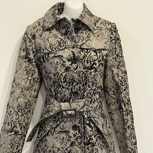 Perry Ellis ¾ Length Cotton Twill Coat